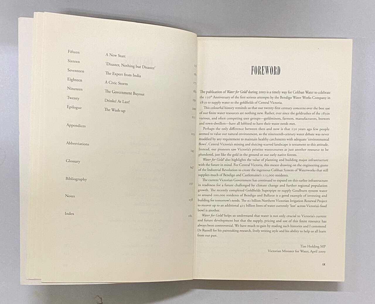 Water for Gold, The Fight To Quench Central Victoria's Goldfields, Geoffrey Russell SC 2009 - Image 5