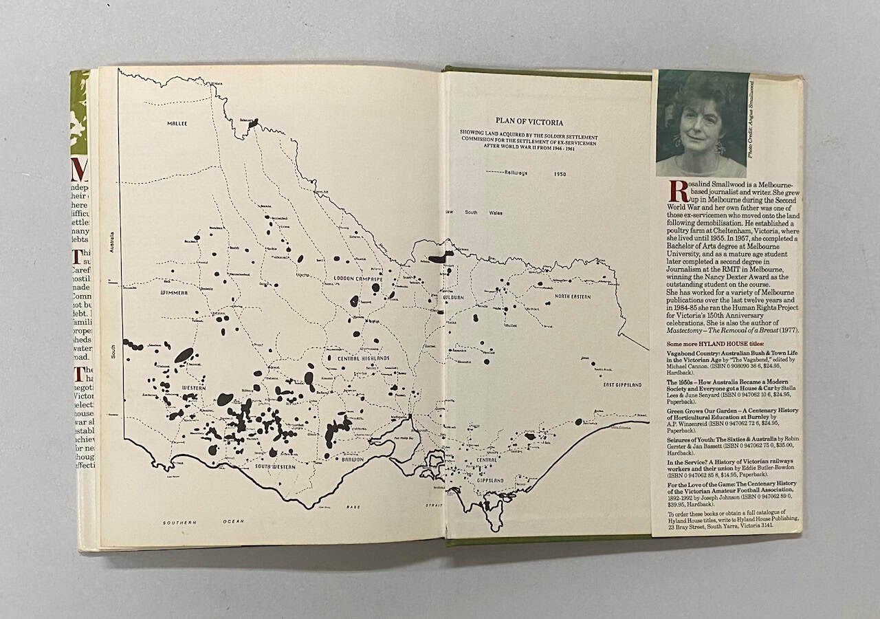 Hard To Go Bung, WW11 Soldier Settlements in Victoria 1945-62 Rosalind Smallwood HBDJ 1992 - Image 11