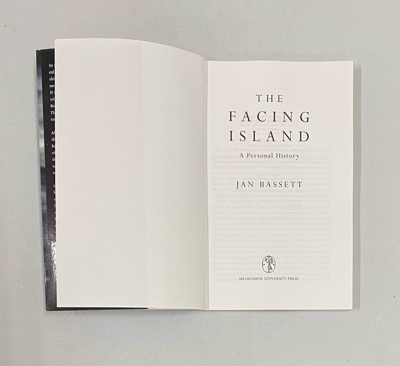 The Facing Island, A Personal History by Jan Bassett 2002 SC - Image 3
