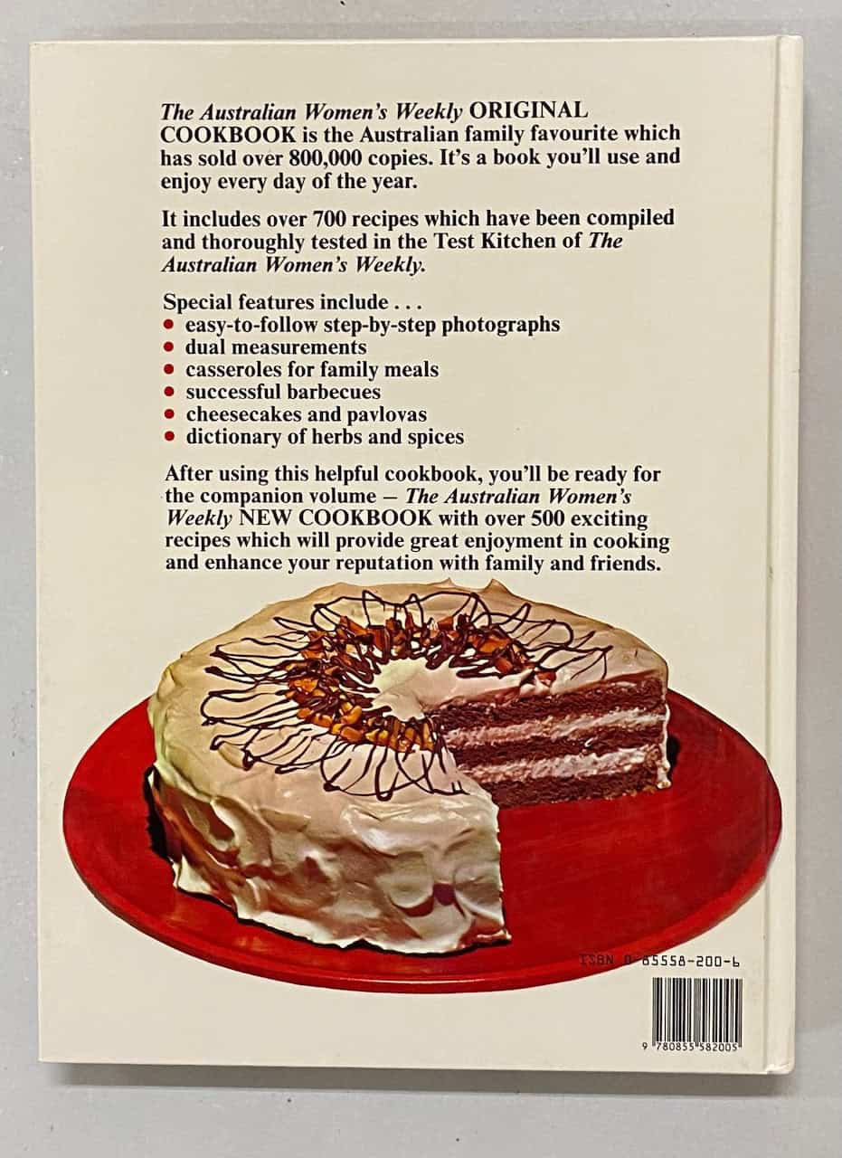 The Australian Women's Weekly Original Cookbook, 1990 reprint, HB - Image 6