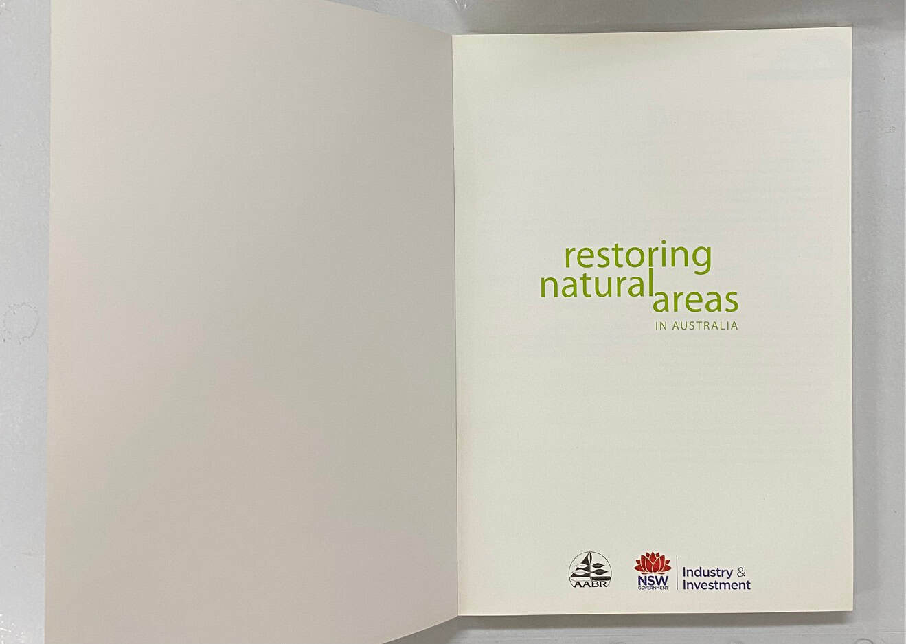 Restoring Natural Areas In Australia, Robin A Buchanan, SC 2009 - Image 2